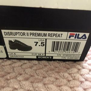 FILA DISRUPTOR ll PREMIUM REPEAT(black)